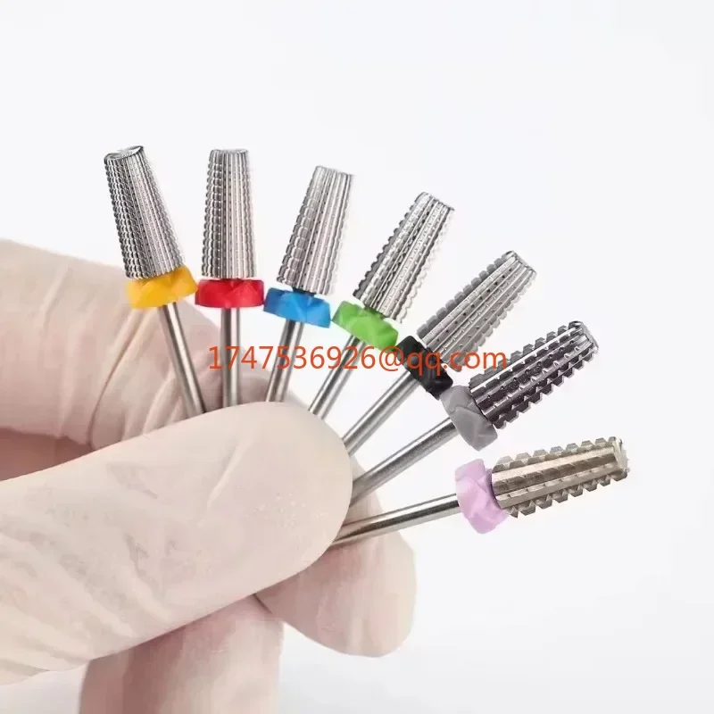 Nail drill bit Rotating burr Electric nail file Manicure pedicure tool Ceramic carbide drill bit