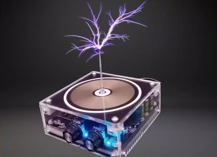 Palm Arc Tesla Coil Music Box Bluetooth Connection