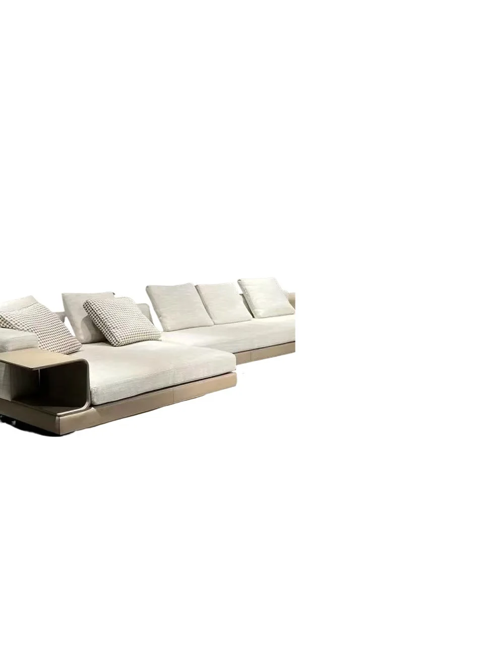 

Italian style, light luxury, corner sofa, cotton and linen technology fabric, special-shaped, straight row
