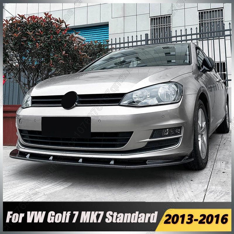 

For Volkswagen Golf 7 Golf MK7 Standard Edition 2013-2016 Front Bumper Lip Spoiler Splitter Diffuser Body Kit Black Accessory