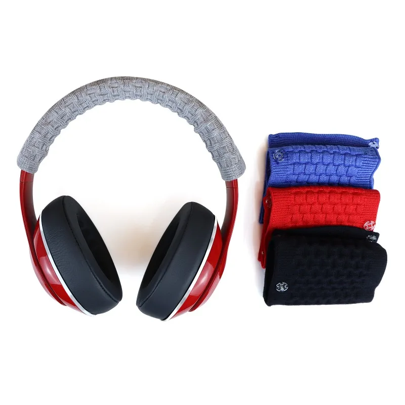 

Knit Fabric Headband Headphone Cover Replacement Universal Earphone Case for Audio-Technica ATH MSR7 M50x Headphone Cushion Case