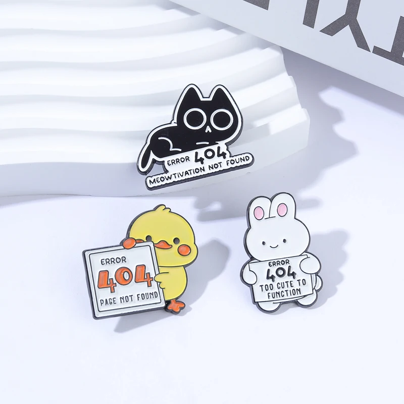 2-3pcs/set Lab Rat Chemistry Doctor Nurse Uniform Teddy Bear Enamel Pins Anime Yellow Cat Couple Goose Brooches Bag Lapel Badge view 5