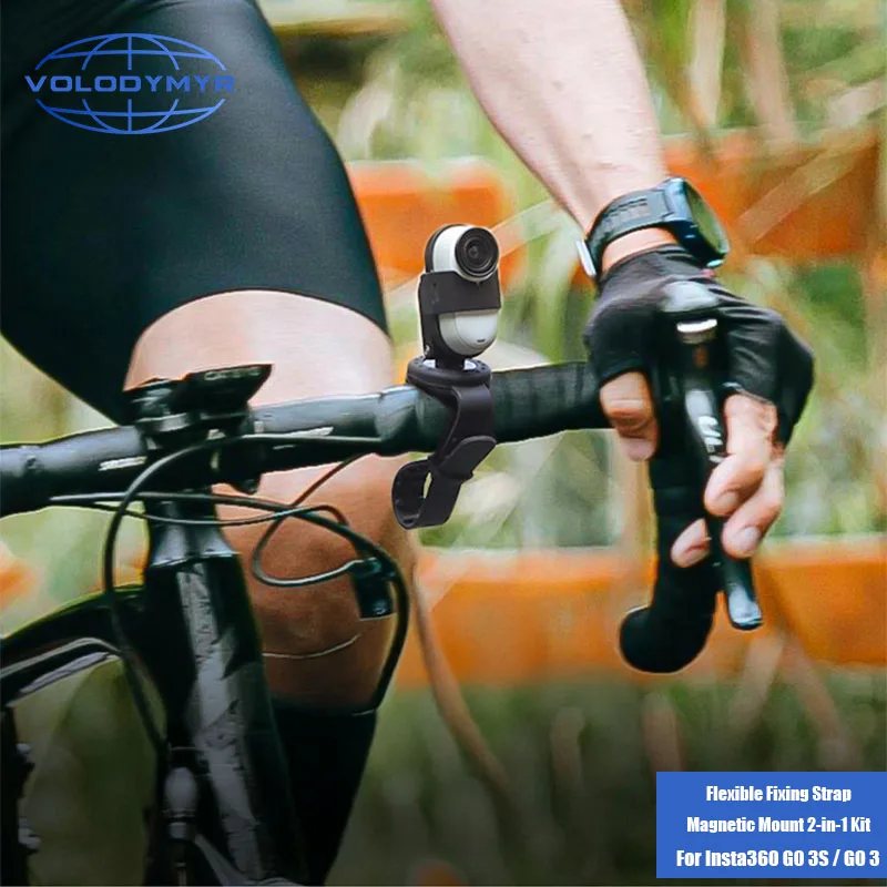 

VOLODYMYR for Insta360 GO 3S Magnetic Mount Expansion Accessory Wrist Strap Pet Collar Tie for Secure Camera Attachment