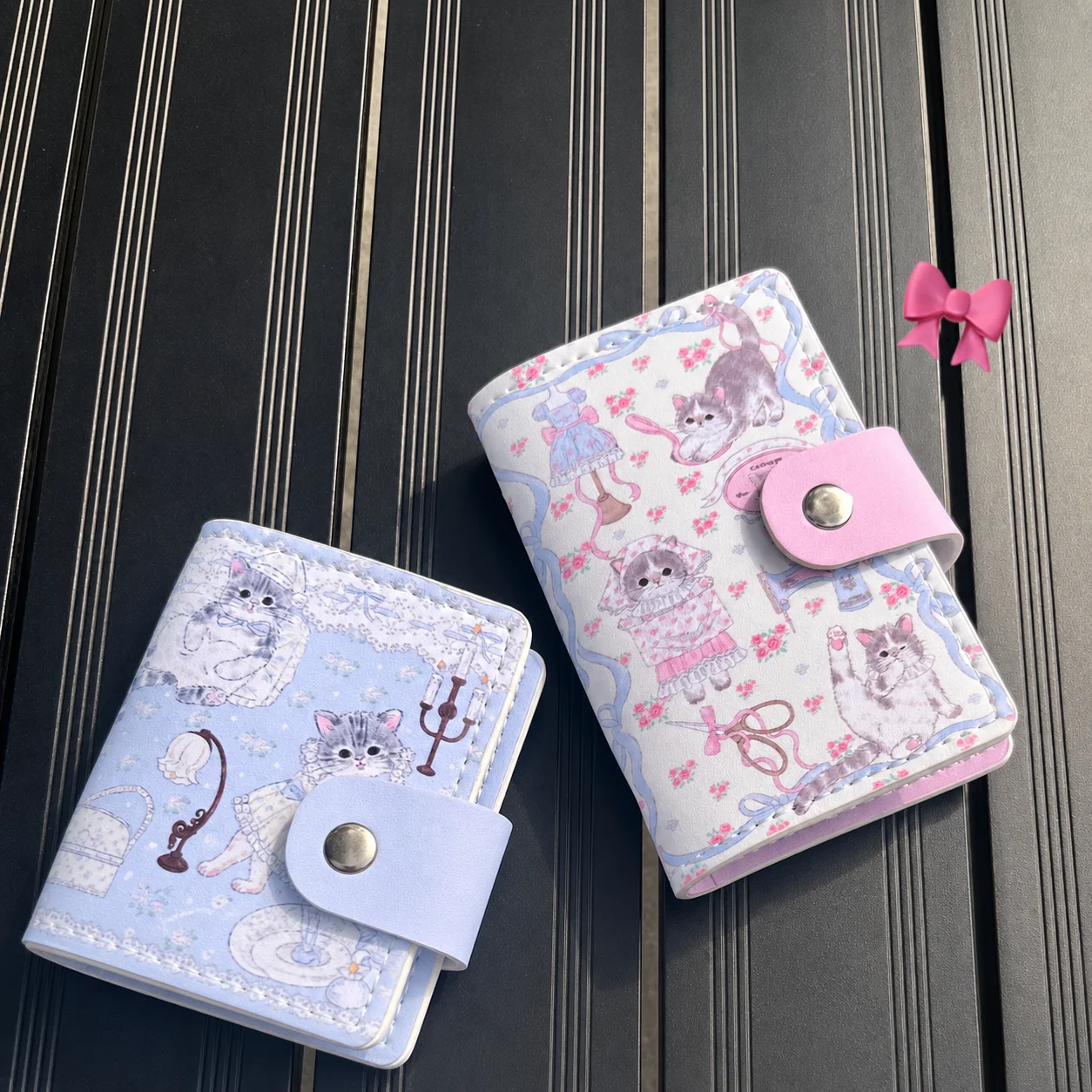 Rfid Blocking Wallet Anti-Demagnetization Closure Wallet Card Holder Cute Cartoon Print Card Holder For Shopping Travel Daily