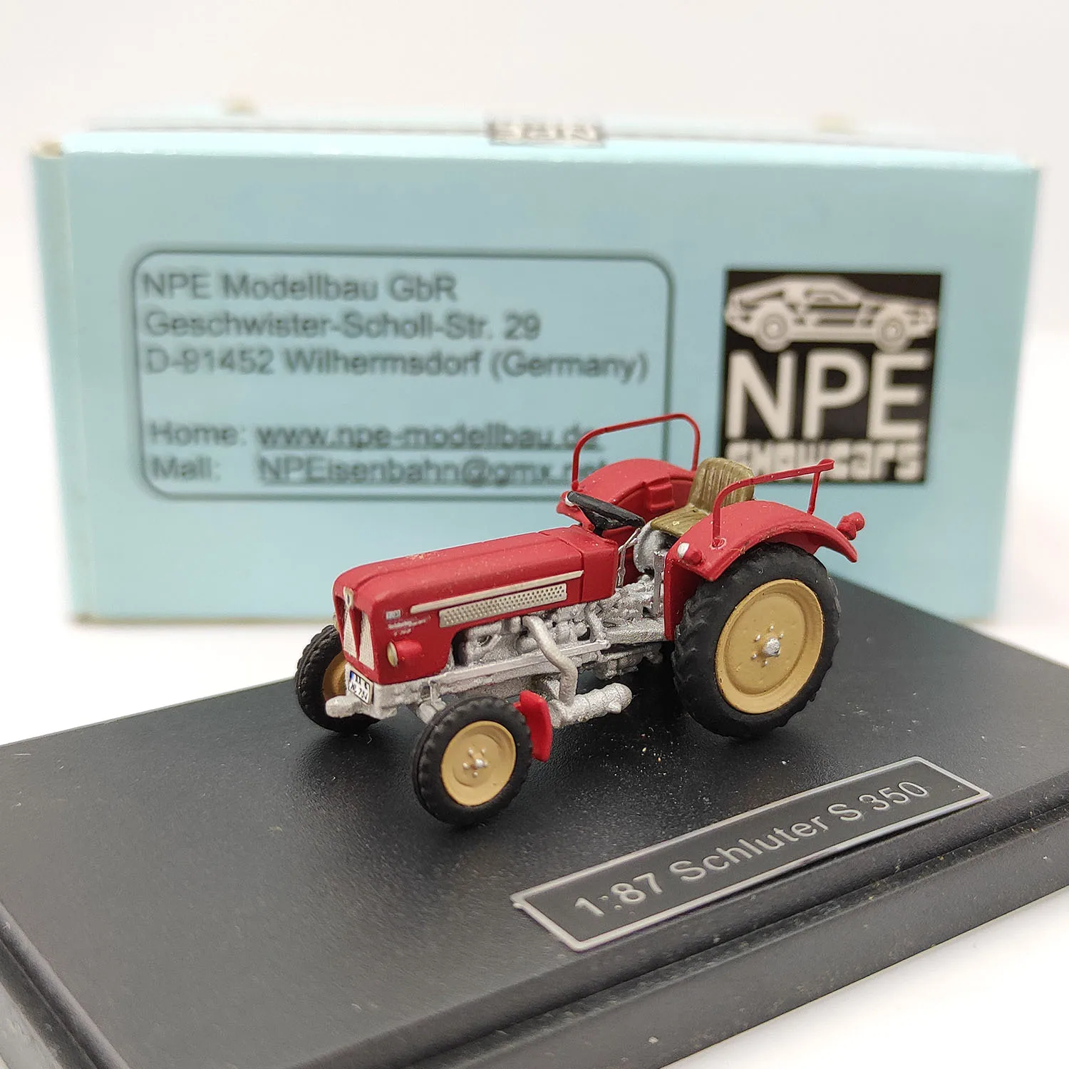 

NPE 1:87 Scale Schuller S 350 Agricultural Tractor Resin Simulation Model Collectible Toy Gift Souvenir Display Ornament