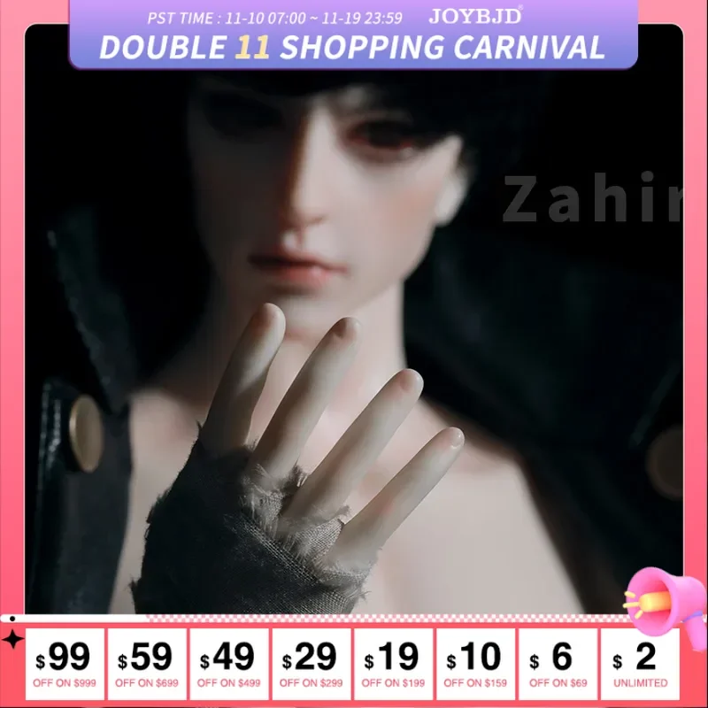 

JOYBJD BJD Doll Zahir 1/4 MSD Resin Dolls Cool Muscular Man Style Real Wind Fullset Dolls