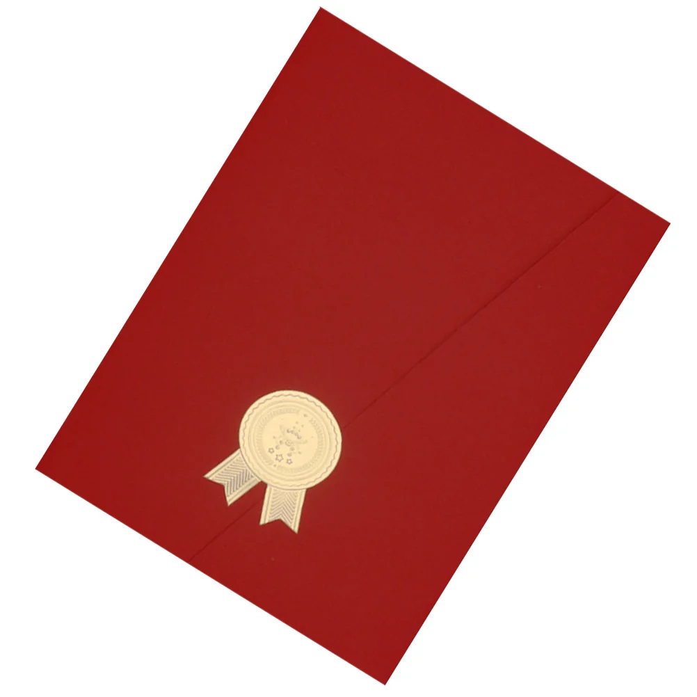 Sticker Honor Certificate Shell Protective Cover Letter of Appointment Presentation Folder Paper