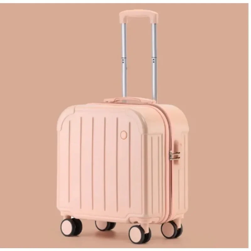2025 New Luggage Mini Suitcase Small Lightweight  Trolley Case Boarding Code Case Silent Universal Wheel 18-inch