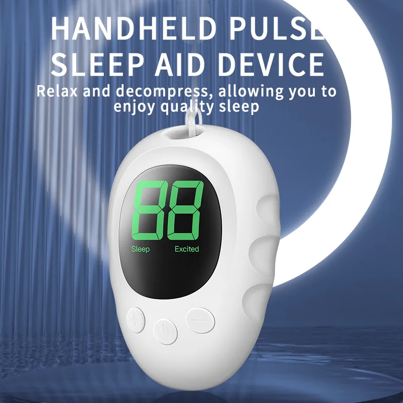 EMS Sleep Aid Device Microcurrent Relaxation Treatment Insomnia Anxiety Relieve Pulse Therapy Muscle Stimulation Improves Sleep