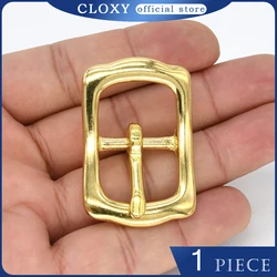 1PC Solid Brass Belt Buckle Tri Glider Adjuster Slider Pin Buckle Leather Craft Bag Strap Garment Bridle Halter Harness Parts