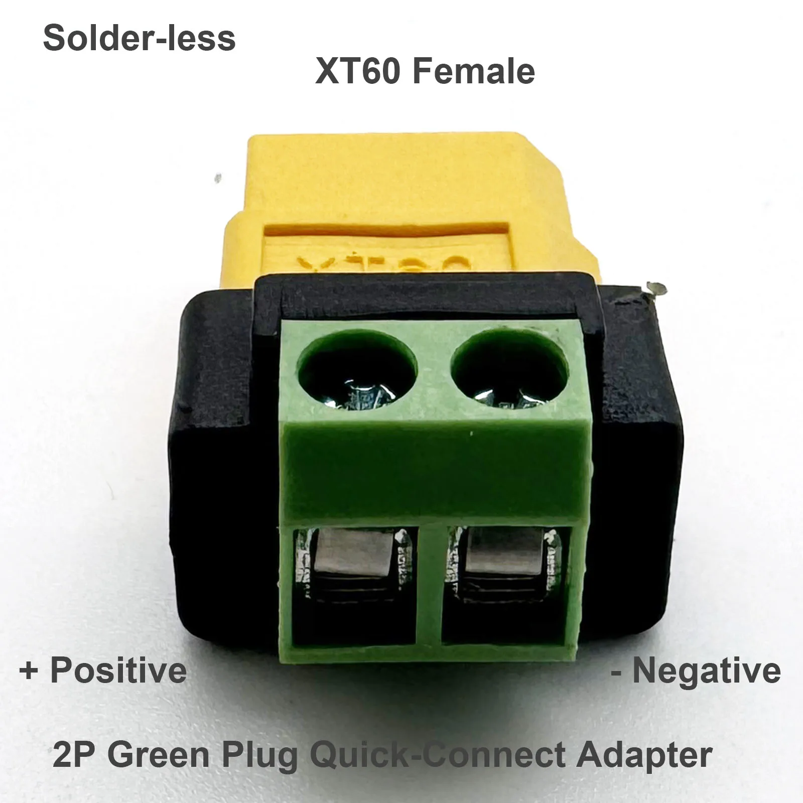 XT60 Female to 2 Pin Terminal Quick Connect Adapter Solderless Charging Connector for Drone, FPV, Balance Charger, LiPo Battery - Image 5