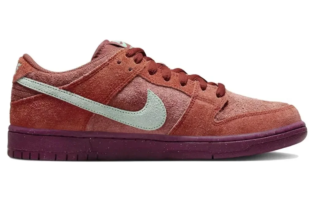 Nike SB Dunk Low Mystic Red Rosewood DV5429-601 Comfortable And Versatile Low-top Board Shoes For Men And Women