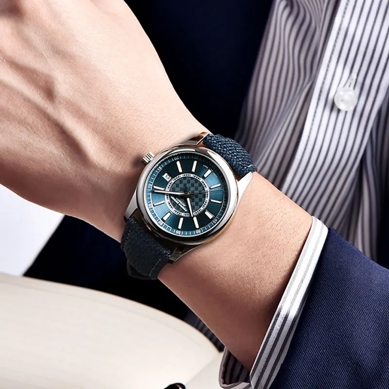 PAGANI DESIGN NH35 ساعة ميكانيكية جديدة 40 مللي متر جلد رجالي ساعة اليد 100 متر مقاوم للماء ساعات أوتوماتيكية للرجال Reloj Hombre 2025