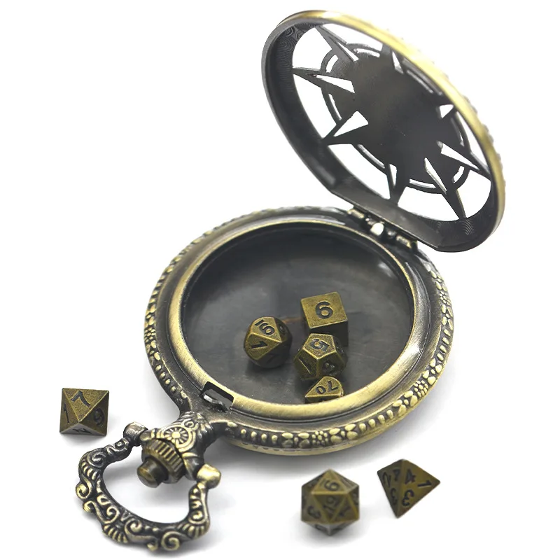 Vintage Dice Skull Pocket Watch Box Pendant Necklace Board Game Accessories Men's and Women's Fashion Accessories Gifts - Image 3
