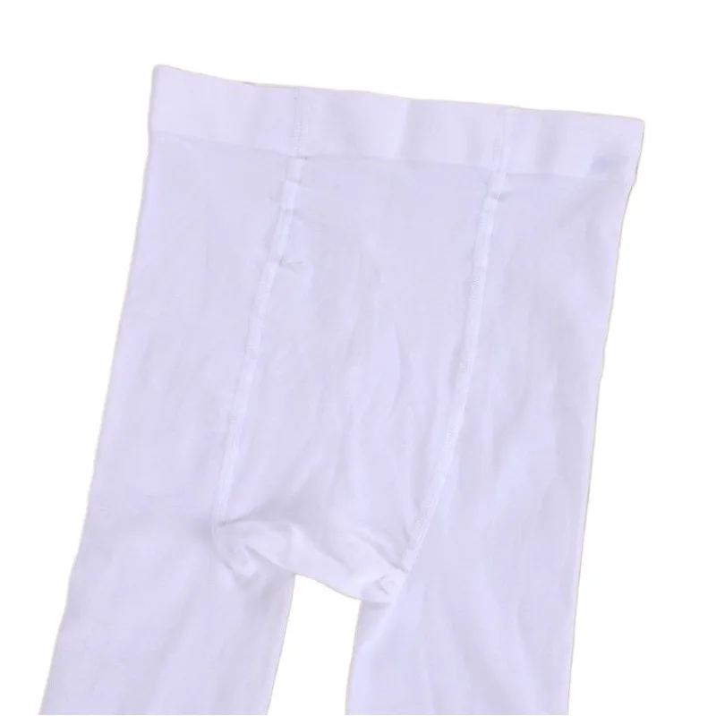 Kids 90D Soft Dance Tights White Black Seamless Footed Ballet Stockings Girls Stretch Pantyhose