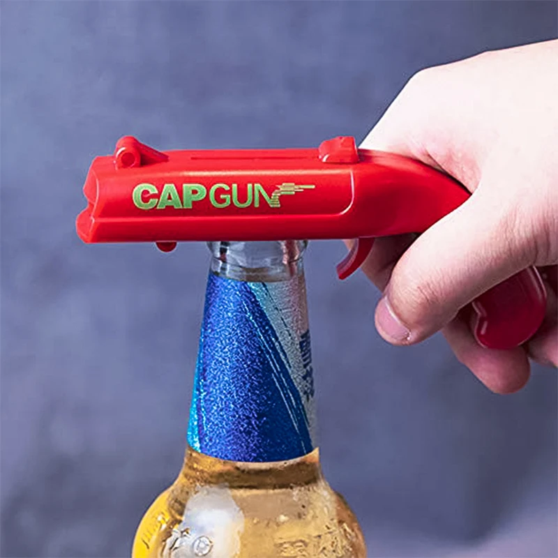 Creative Portable Cap Gun Bottle Opener, Beer Bottles Open Capgun, Drinking Opening Shooter Bar, Outdoor Celebration