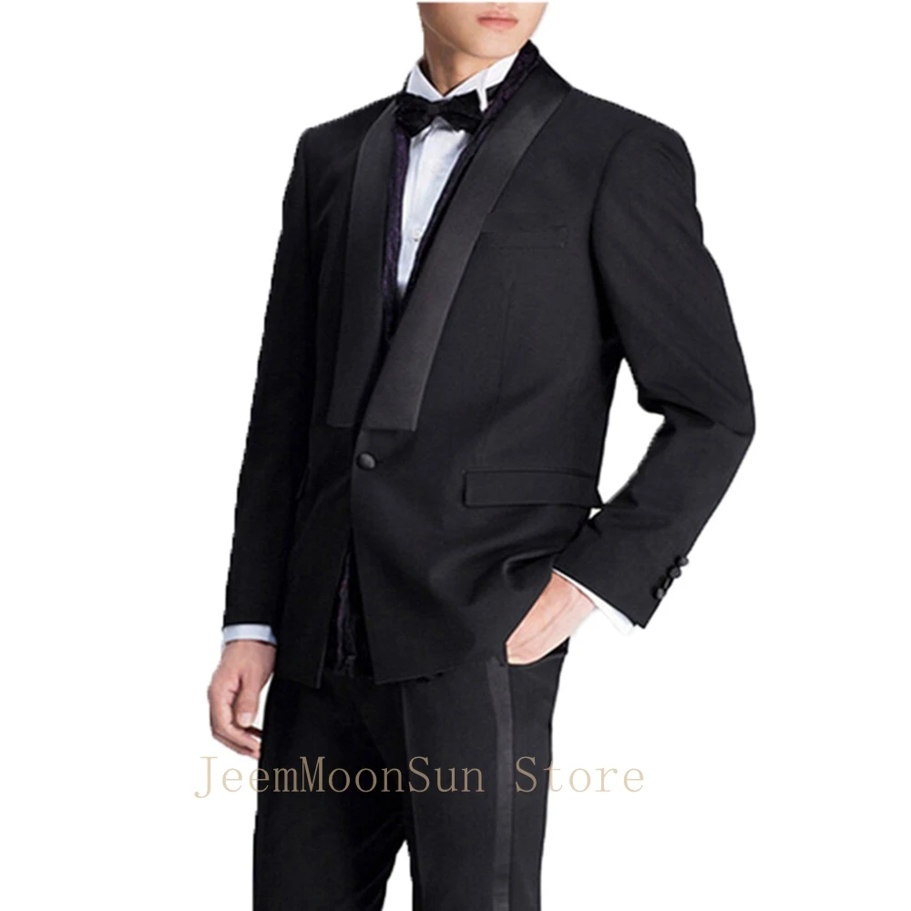 2023 abiti da uomo su misura Slim Fit 2 pezzi abiti maschili Groomsmen sposo smoking da sposa Blazer + pantaloni Costume Homme Mariage