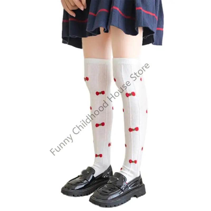 

D0LA Long Boot Socks Over Knee Stockings Over Calf Socks Bowknot Knee Stockings