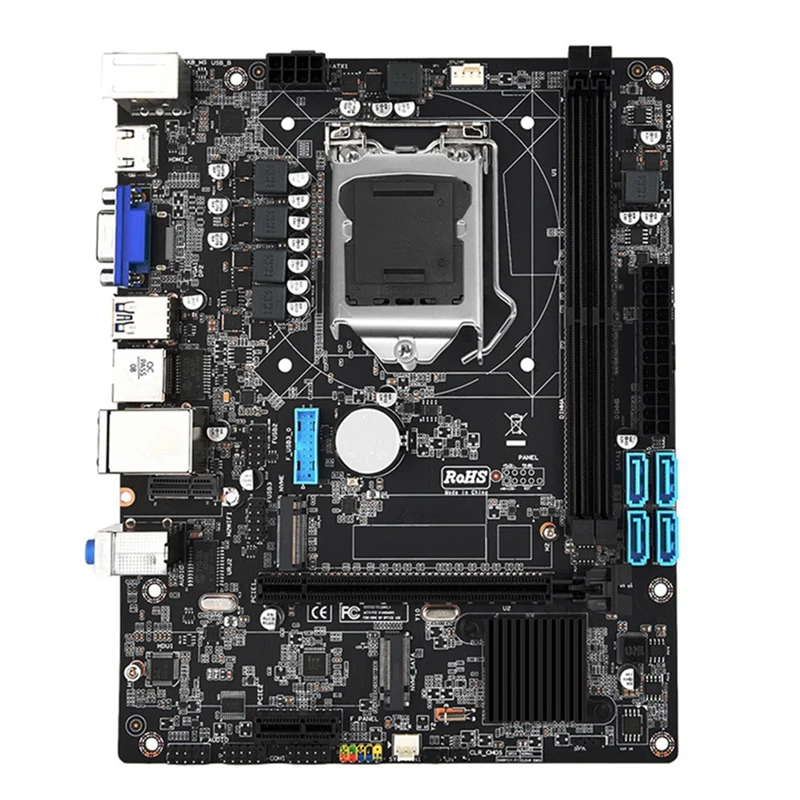 

LGA-1151 Mainboard PCI Express H170 M-VH Computer Motherboard M.2 NVME USB3.0 SATA3.0 2Xddr4 Memory Dual Gigabit Lan Durable