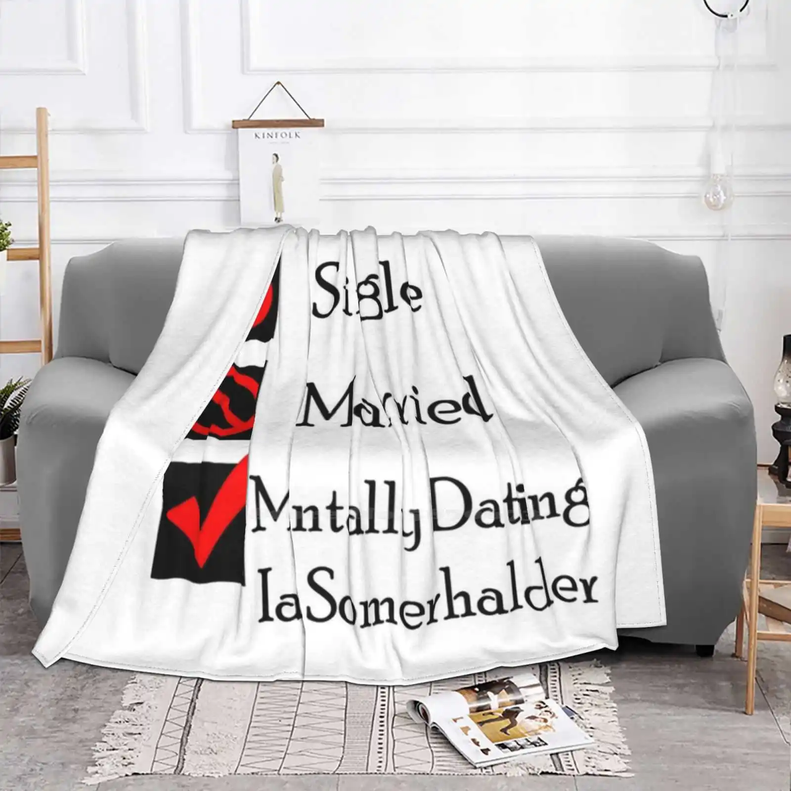 Mentally Dating Ian Somerhalder Creative Design Light Thin Soft Flannel Blanket Mentally Dating Ian Somerhalder Ian Somerhalder