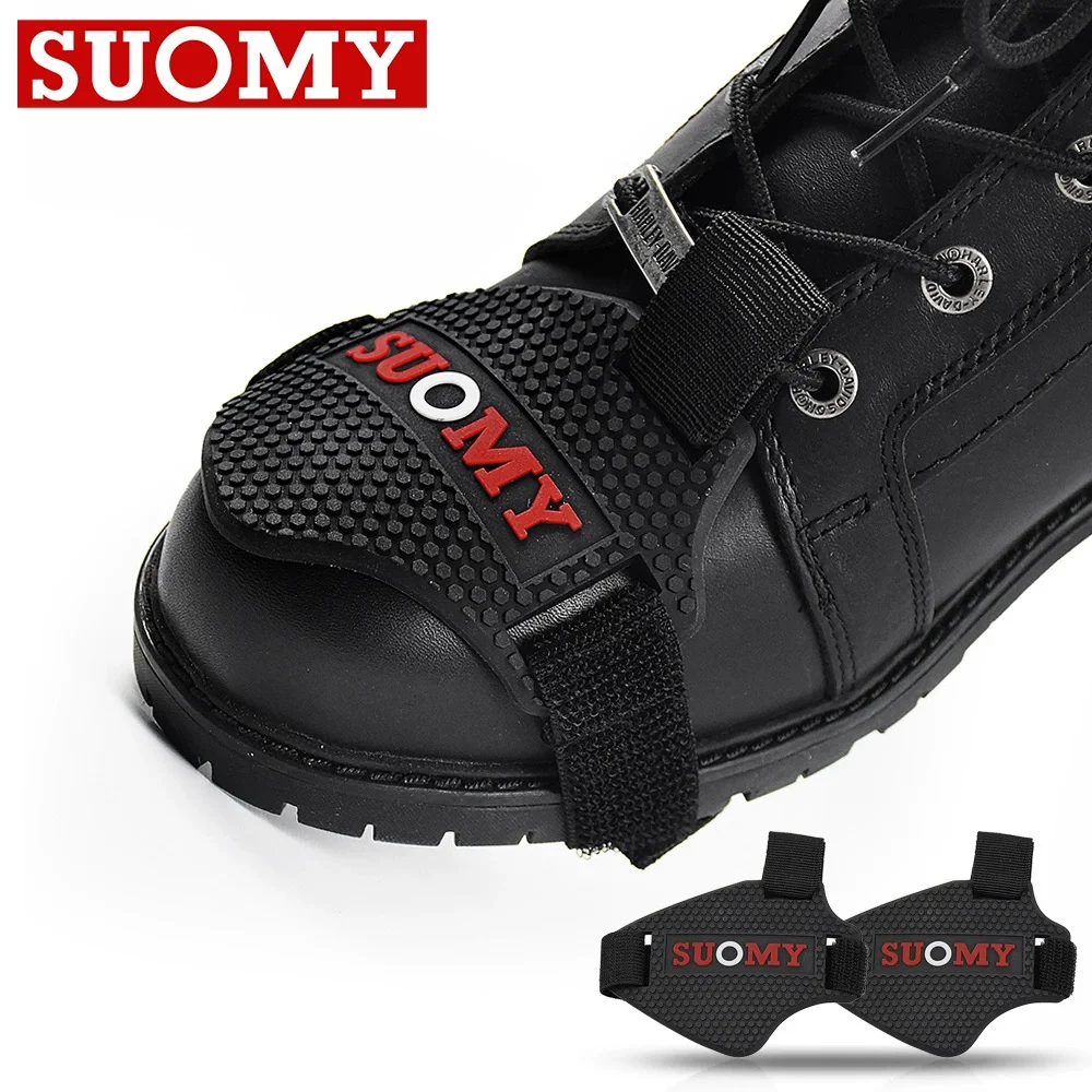 

SUOMY мотоциклетные бахилы, прочные и регулируемые защитные накладки для рычага переключения передач для мужских ботинок, противоскользящие и устойчивые к царапинам