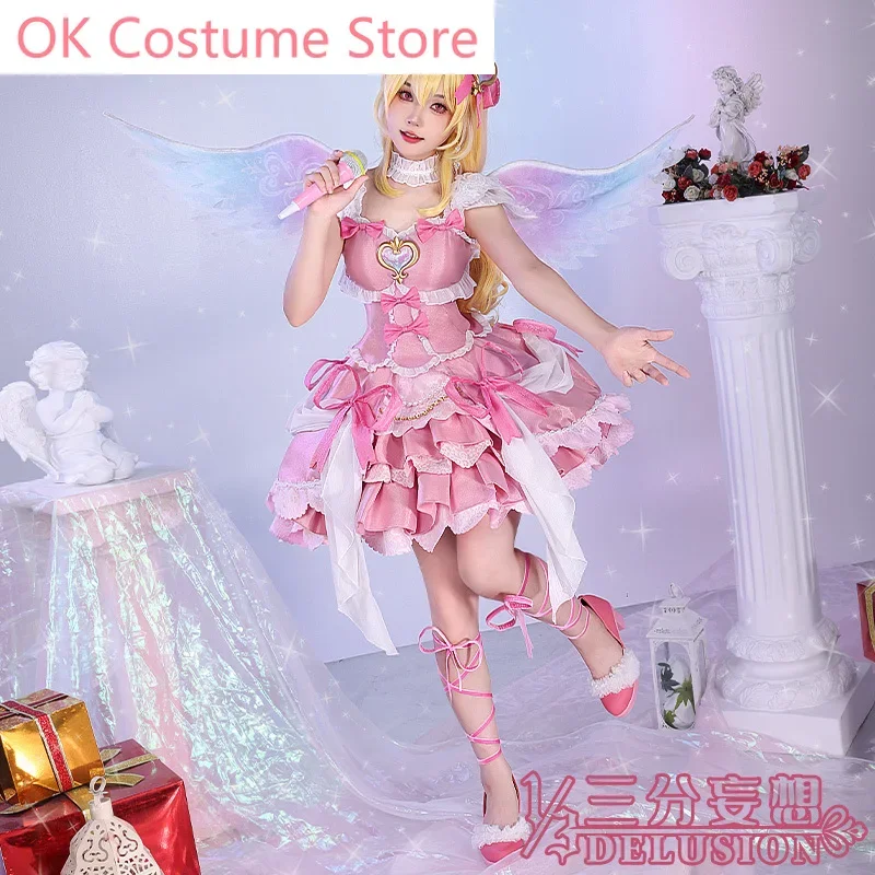 Anime! Aikatsu! Hoshimiya Ichigo Aurora Kiss Game Suit Gorgeous Dress Uniform Cosplay Costume Halloween Party Outfit