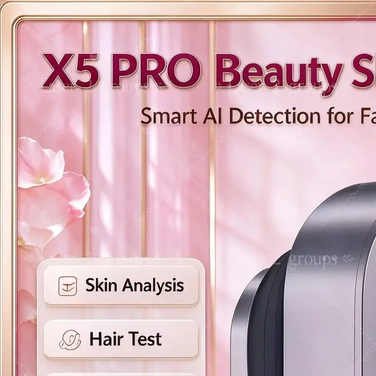 21.5 Inch Skin Analysis Scanner AI Hair Analysis X5 Pro 3D Facial Skin Analyzer Machine 8 Light Spectrum Business Beauty Machine