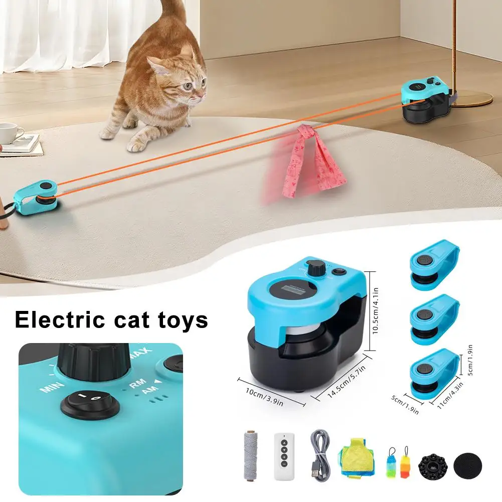 

Electric Funny Cat Toy Cat Weight Loss Artifact Feather Running Control Supplies Remote Cat Interactive Pet Toy M9Z0