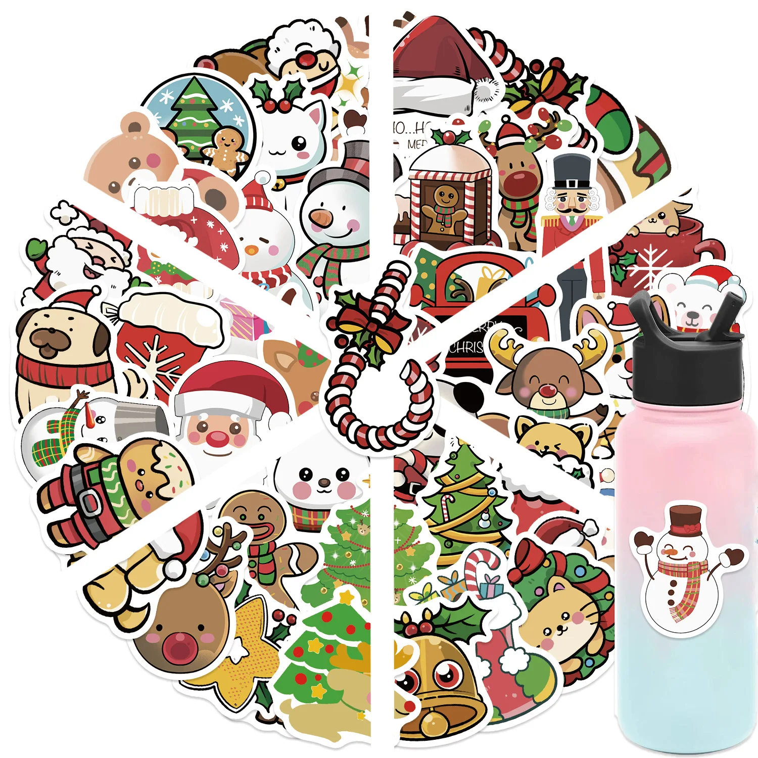 10/30/50 قطعة جديد الكرتون عيد الميلاد الكتابة على الجدران ملصقات لحقيبة الكمبيوتر المحمول الأمتعة الثلاجة الهاتف سيارة التصميم مائي Pegatina ﻿