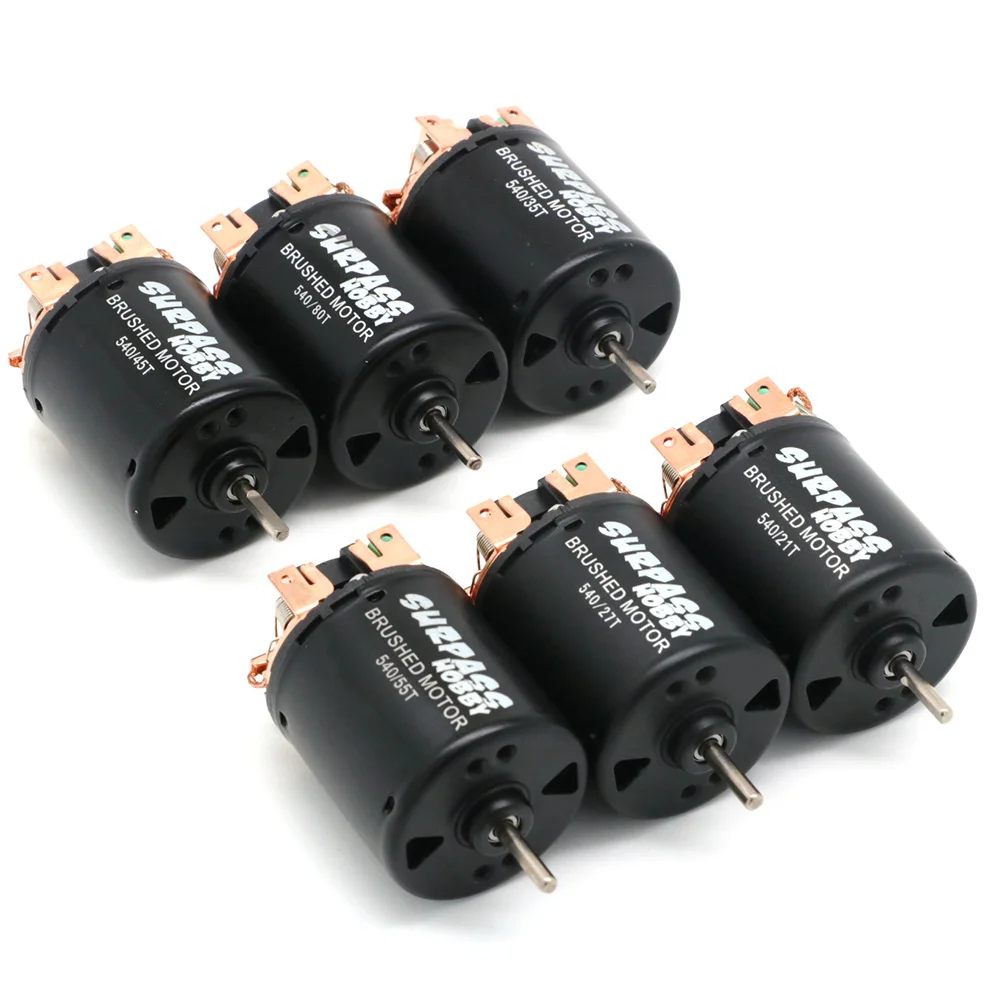 Surpass Hobby 540 21T/27T/35T/45T/55T/80T 6-8.4V Brushed Motor For 1/10 On-road Drift Touring Racing Car 4WD Crawler Climbing