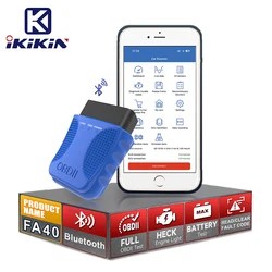 OBD2 Code Reader FA40 Diagnostic Tool Compatible with iOS and Android Auto Code Scanner for Cars Since 1996