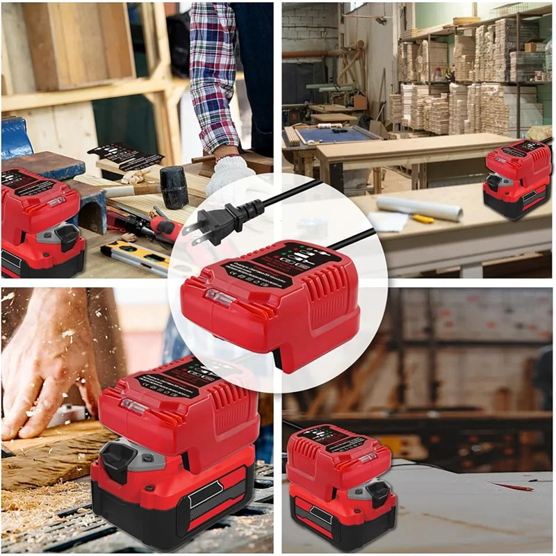 A44Z-Battery Charger For Craftsman V20 20V Max Lithium Battery Mini Charger For CMCB202 CMCB204 CMCB206 CMCB104 US Plug