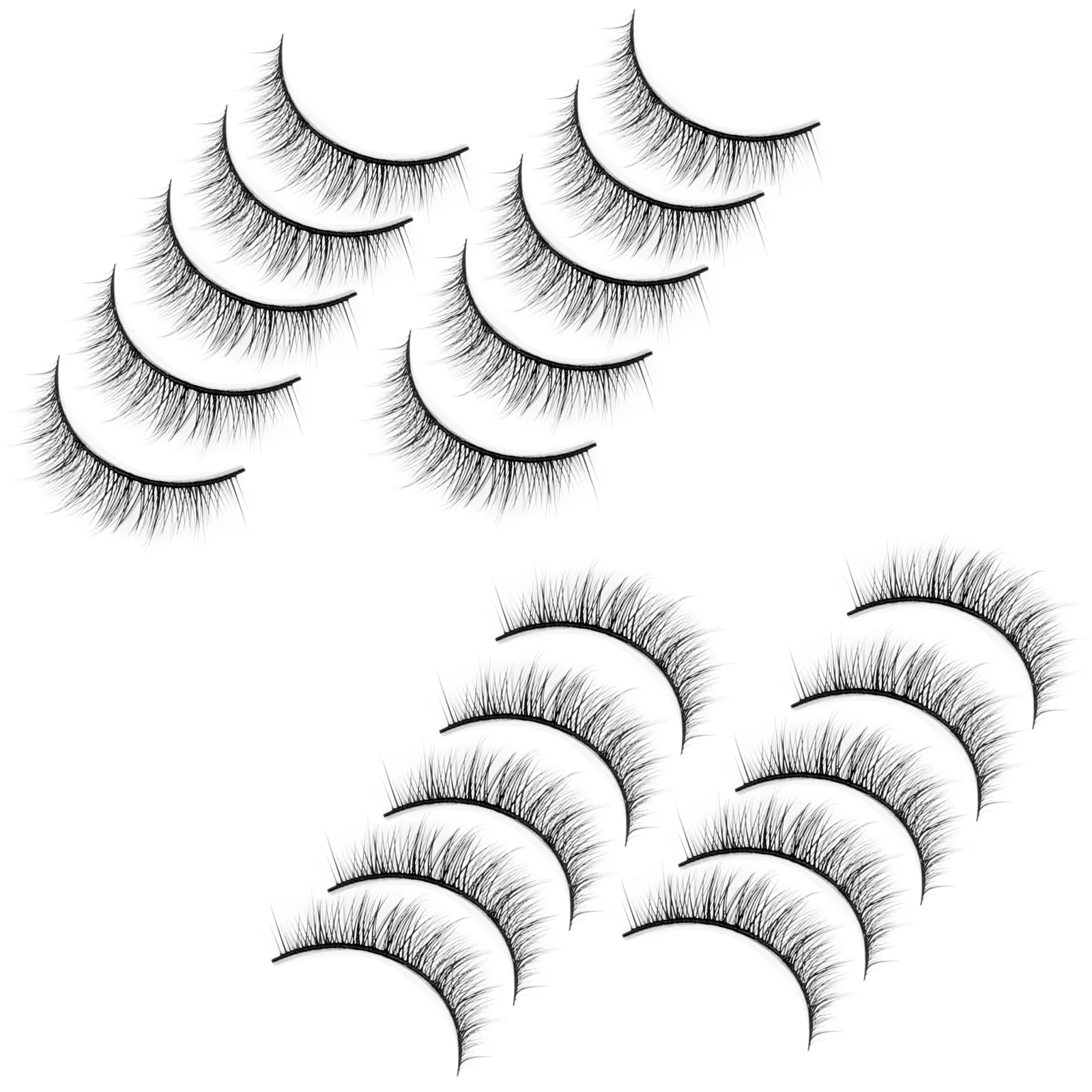 Cils courts naturels individuels pour femmes, accessoires de maquillage, cadeau de fête de mariage