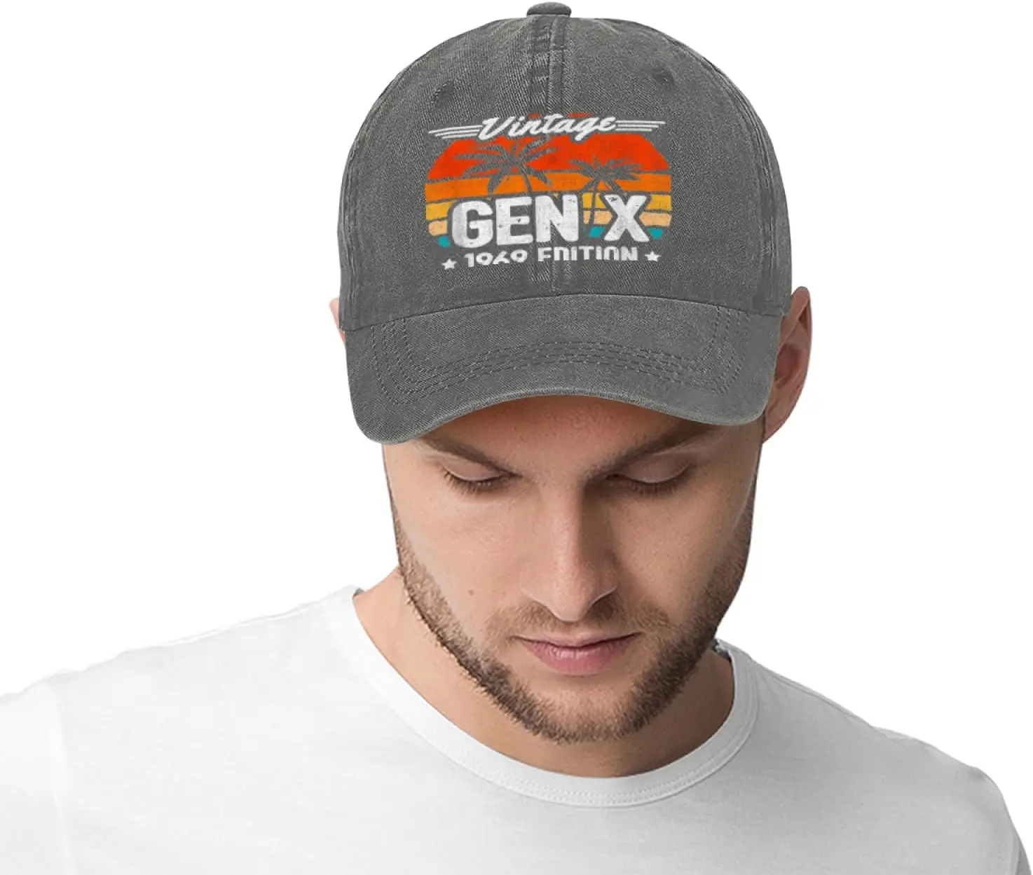 Капелюх Generation X 1969, красный, белый и ферльный, американский флаг Gen Xer, шляпа дальнобойщика, женская винтажная сетчатая шляпа на лето