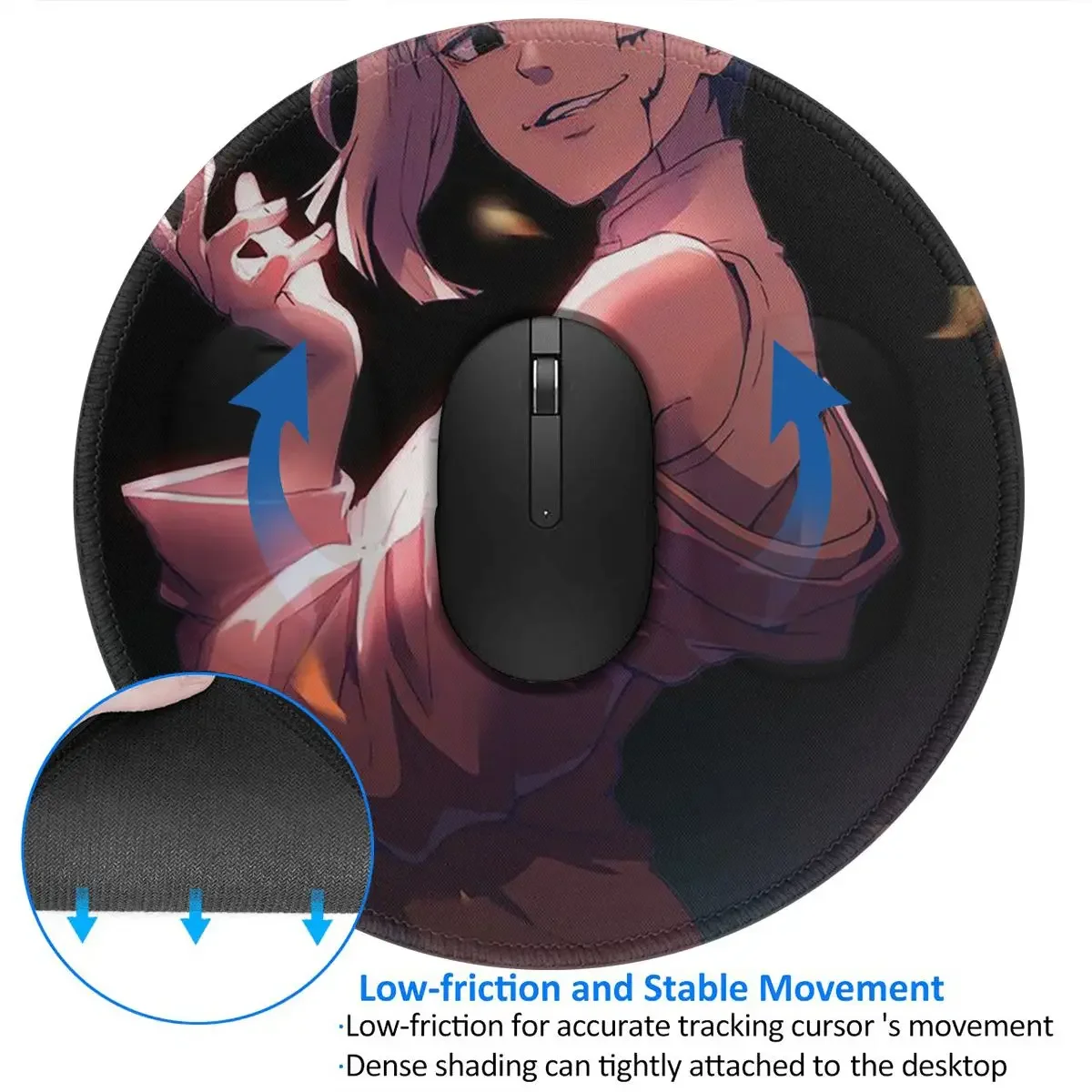 Gen Asagiri Dr Stone Apan Anime Round Mouse Pad Computer Keyboard Mouse Mat Gamer Laptop Desk Mat Office Table Mats