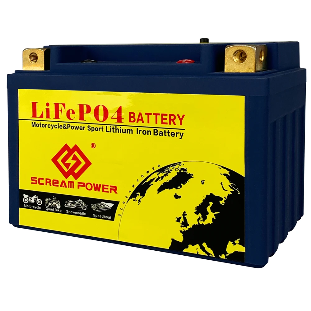 14S 12V 8Ah 480CCA LiFePO4 Powersports Motorcycle Battery,for Honda KTM Yamaha Harely,ATV,UTV,Scooter,Motocross,Lawn Mower