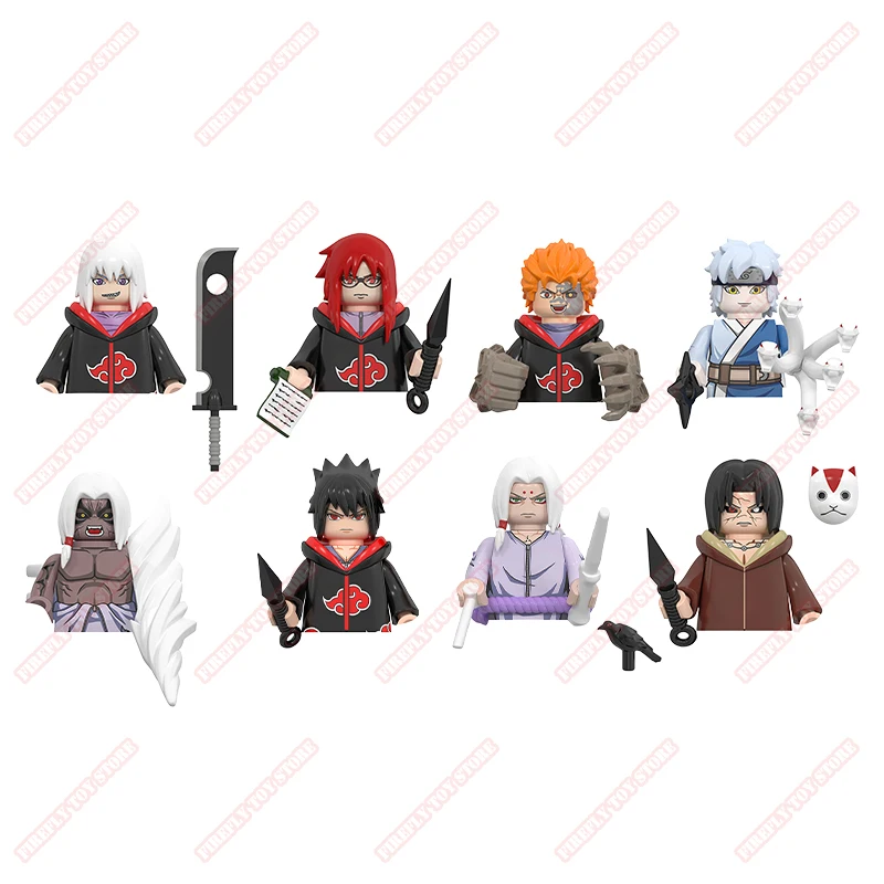 Naruto Animation Game Peripheral Toys Karin Sasuke Itachi Kimimaro Shikamaru Mitsuki Ino Anime Acchion Model Figuren Kocchion