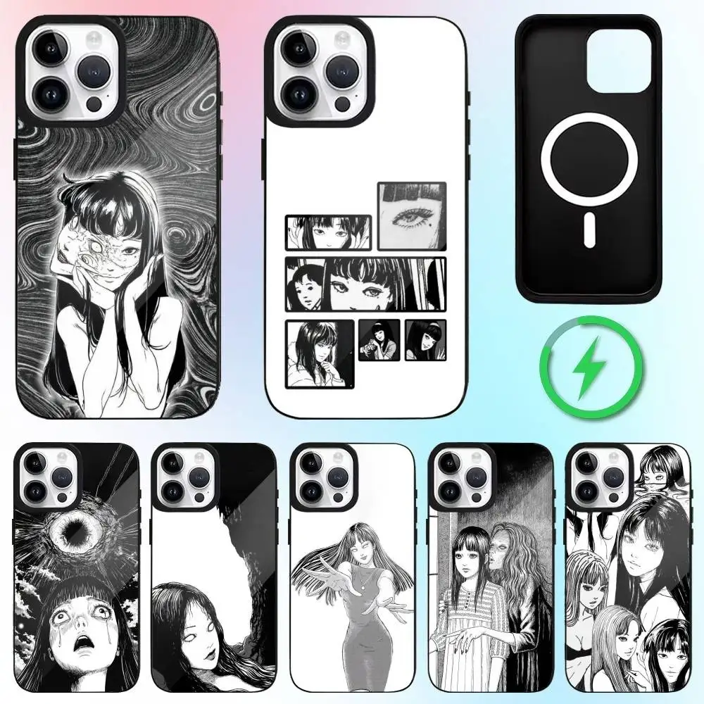 

Comics T-Tomie J-Junji ito Phone Case For iPhone17,16,15,14,13,12,11 Plus,Pro Max Magnetic Magsafe Wireless Charging
