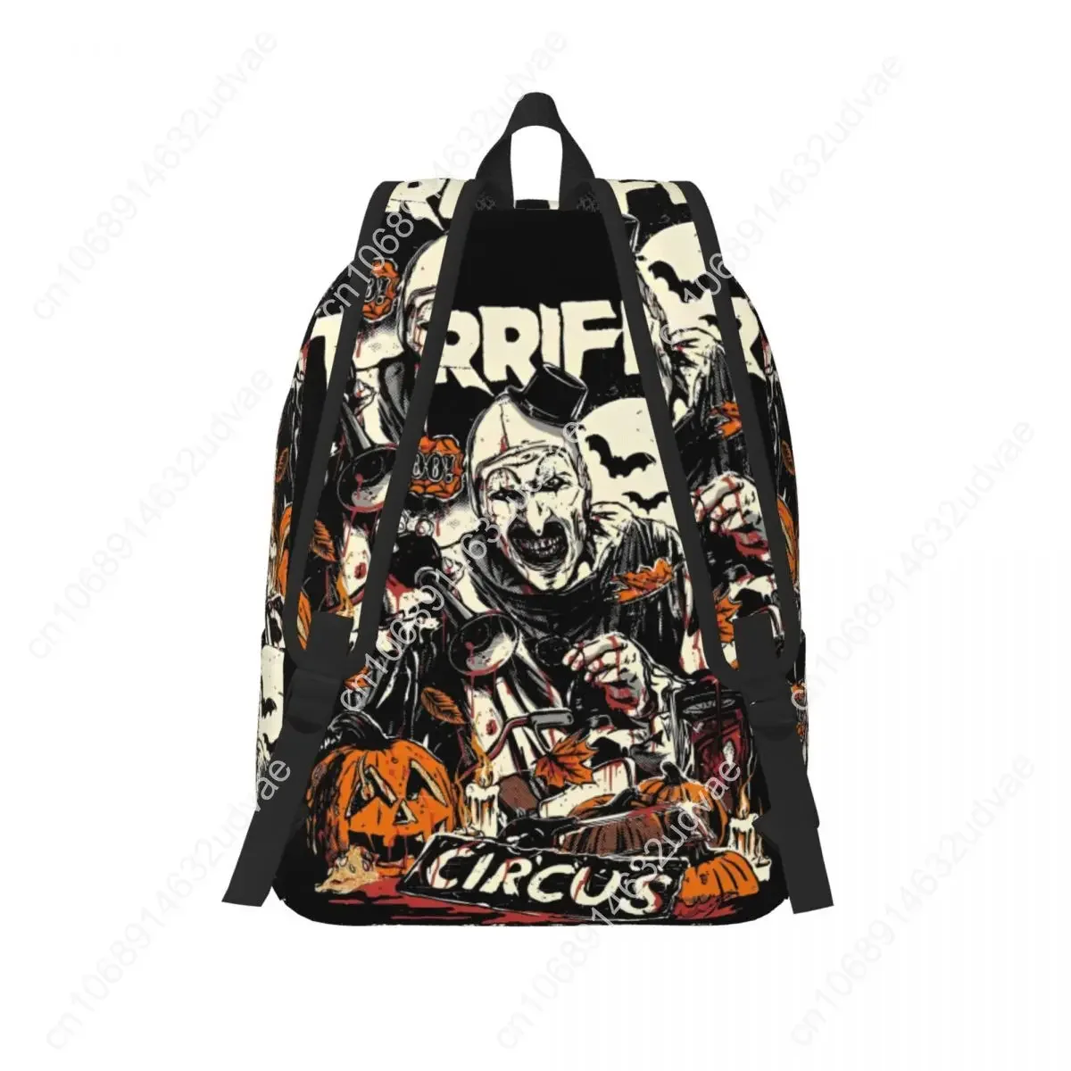 Sac à dos Terrifier Horror Movie Halloween pour hommes et femmes, sac à dos de sport, de randonnée, de voyage, sac à bandoulière pour étudiants, sac à dos de collège