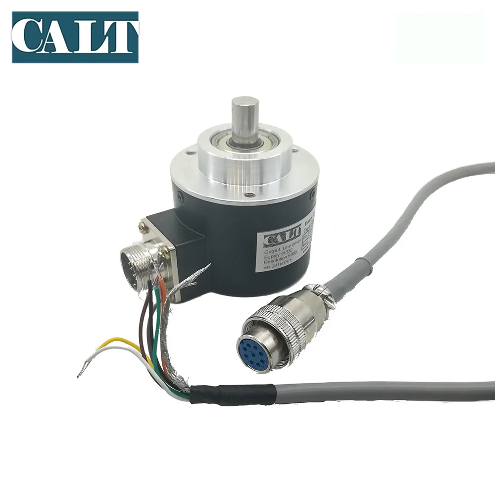 Encodeur rotatif incrémental GHS58-10C1024BMK526 de sortie 1024ppr HTL de 58mm