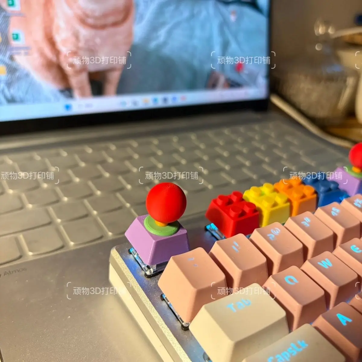 Game Controller Joystick ESC Keycaps 1U Cute Animate Key Cap MX Switch Customize Mechanical Keyboard Multi-color 3D Printing