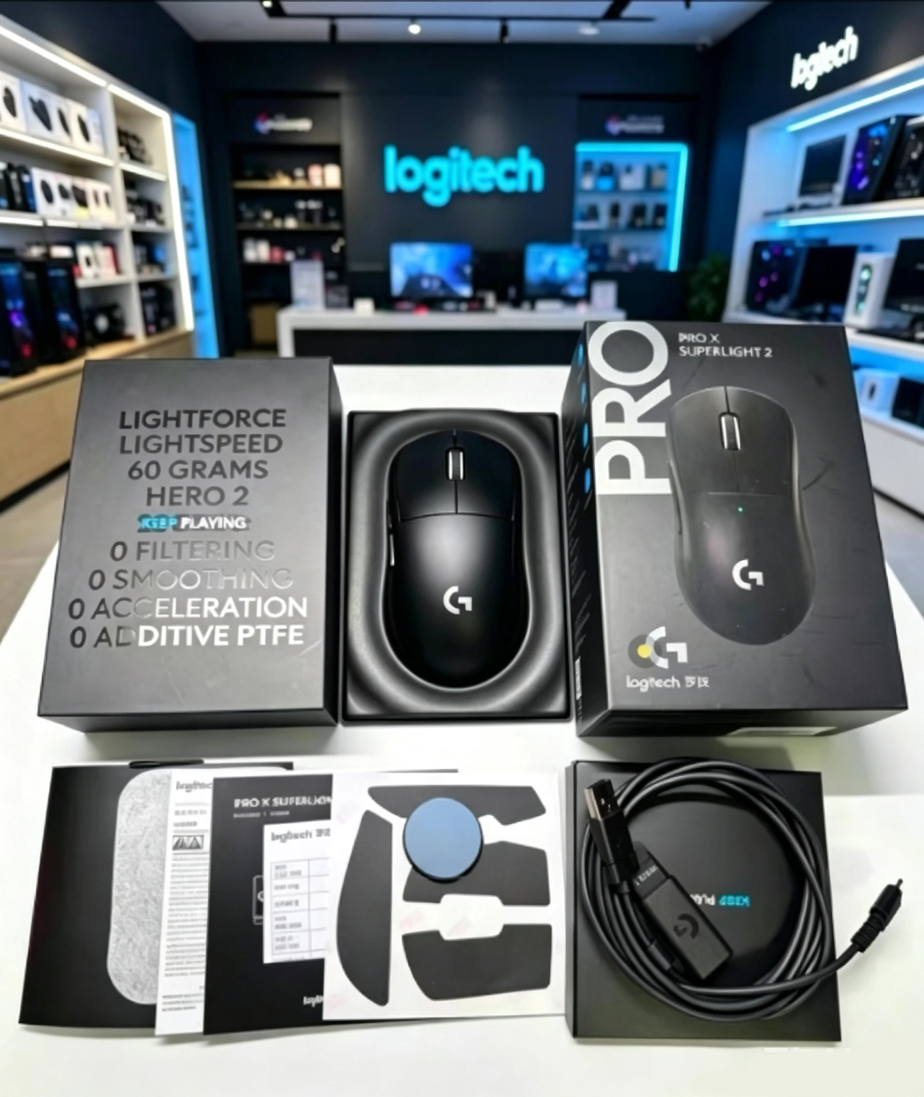 Original Logitech G PRO X SUPERLIGHT 2 Lightweight Wireless Gaming Mouse 44K DPI Sensor 8KHz Polling Rate