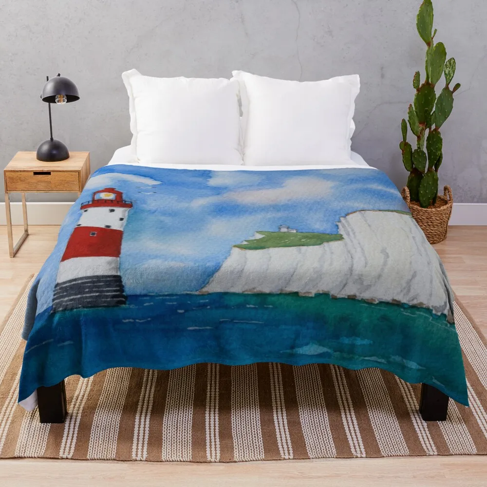 

Beachy Head Lighthouse. Throw Blanket