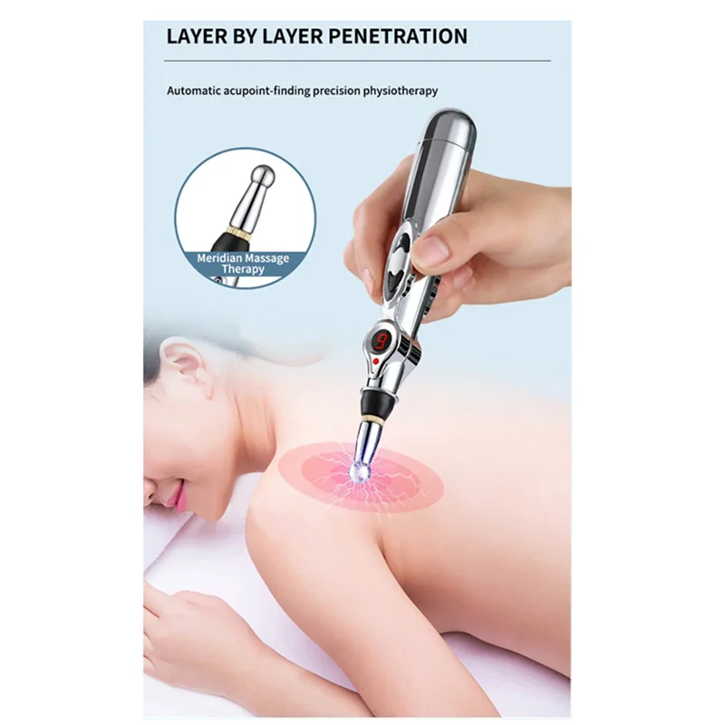 

AAAU-Electronic Acupuncture Pen Acupuncture Point Pen Meridian Energy Meridian Pen Set Massage Pen Set Kit