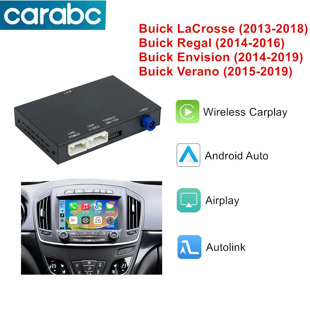 CARABC Wireless Carplay For Buick LaCrosse ENVISION Verano Regal opel insignia 2013-2017 Android Auto Mirror Link AirPlay