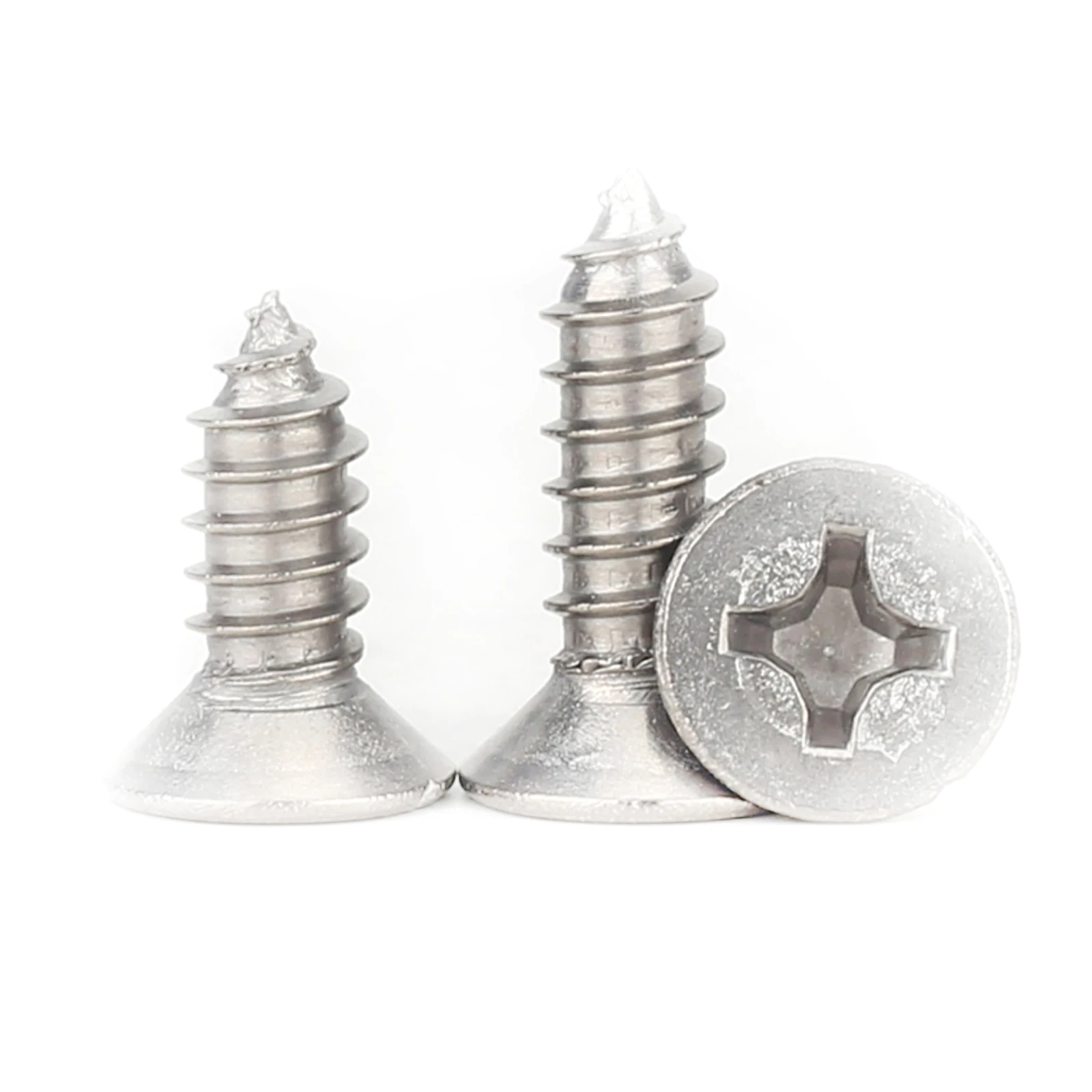 2/3/5pcs/lot M3 M4 M5 M6 Pure Titanium TA2 Gr2 Cross Phillips Flat Countersunk Head Self-tapping Wood Screw GB846