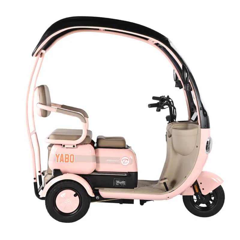 Senior Leisure Electric Tricycle For Urban Daily Travel Light E-Scooter For Grocery Haul And School Children Pickup 1000W72V35AH