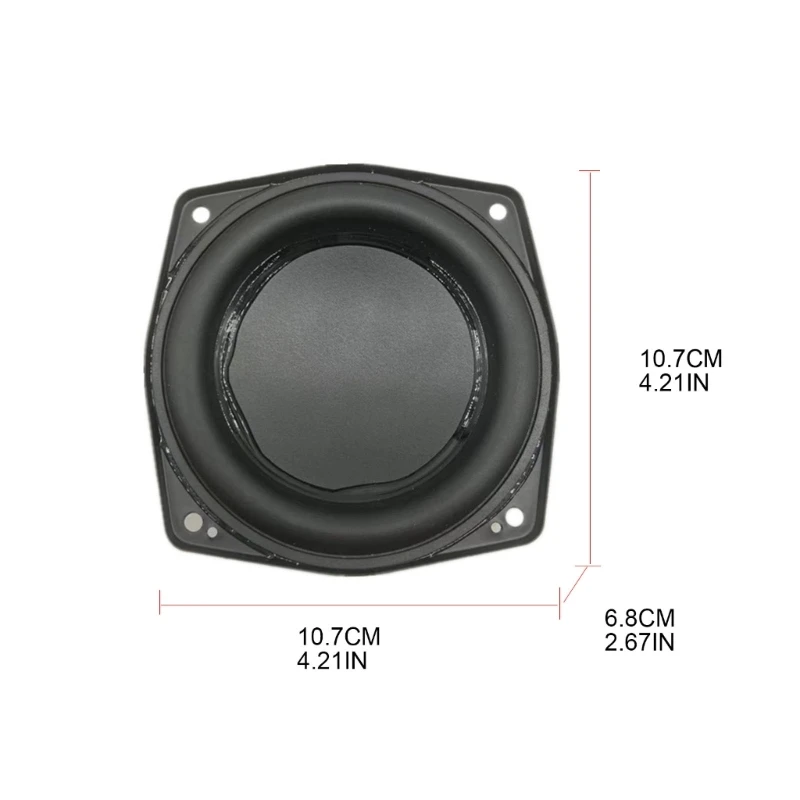 Imagem -06 - Polegada Baixo Alto-falante Subwoofer 40w Ohm Baixo Alto-falante Forte Potência 2.1 Alto-falante 4