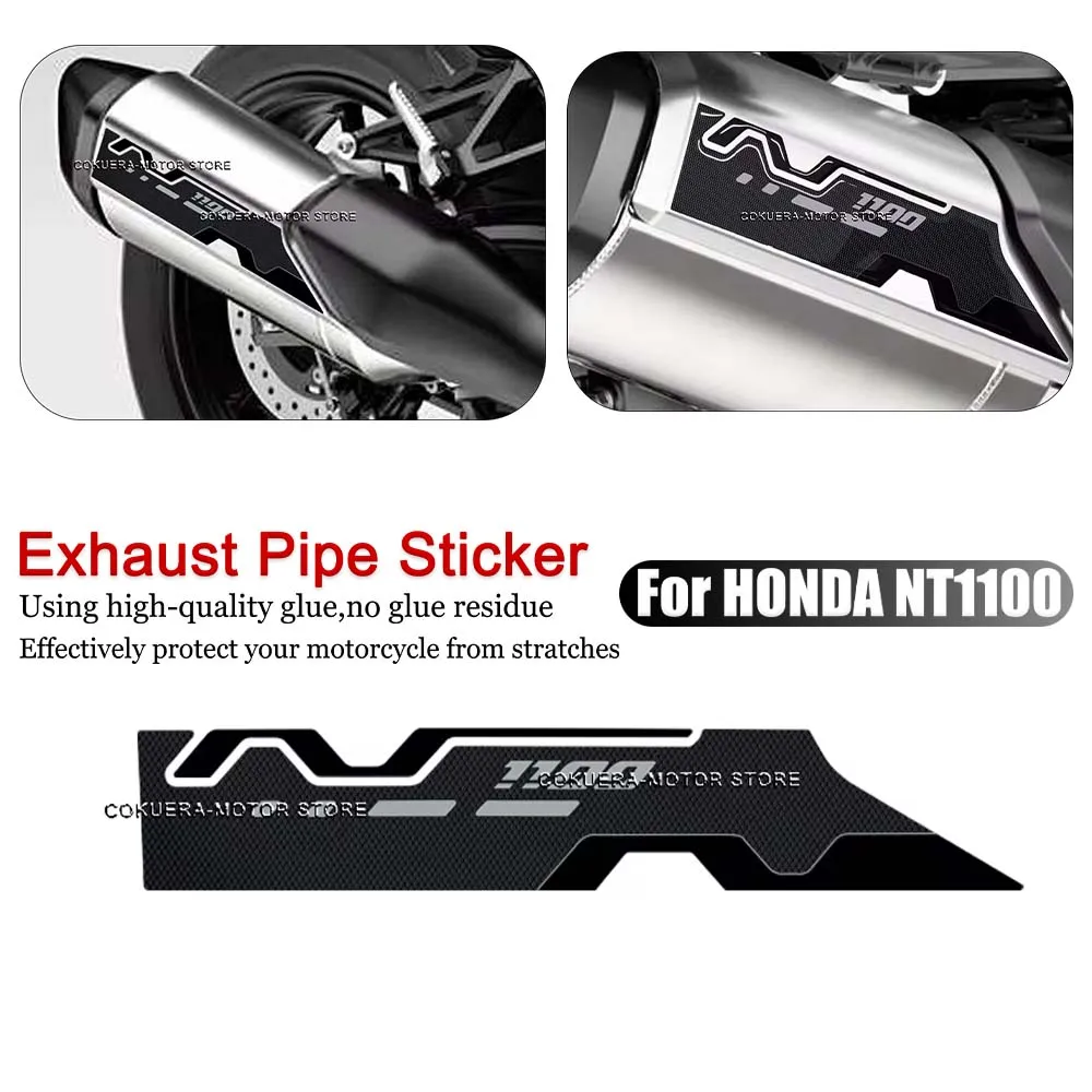 For Honda NT1100 nt1100 Motorcycle Exhaust protection decorative stickers motorcycle accessories 3d stickers