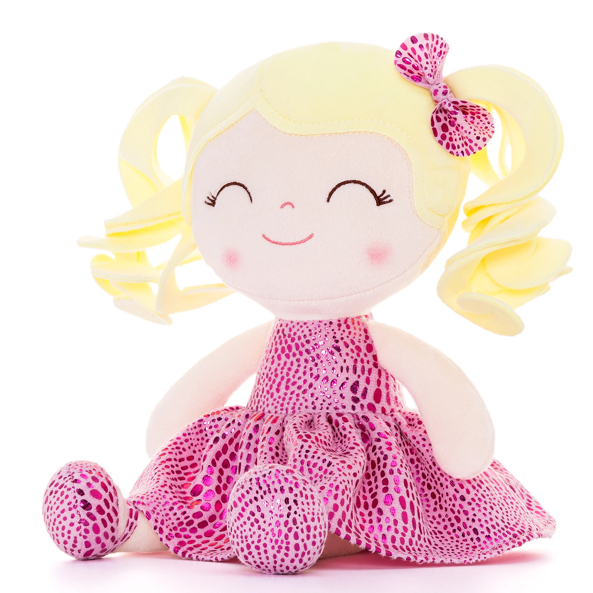 Gloveleya Baby Dolls Soft Toy Curly Flash Series, Christmas Gifts Doll Collection Ideas Baby shower presents 30cm